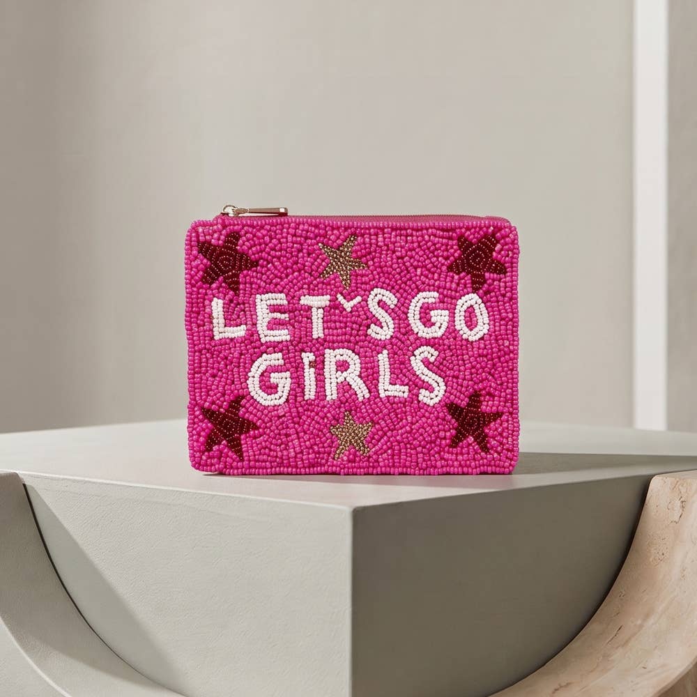 Lets Go Girls Star Beaded Coin Pouch