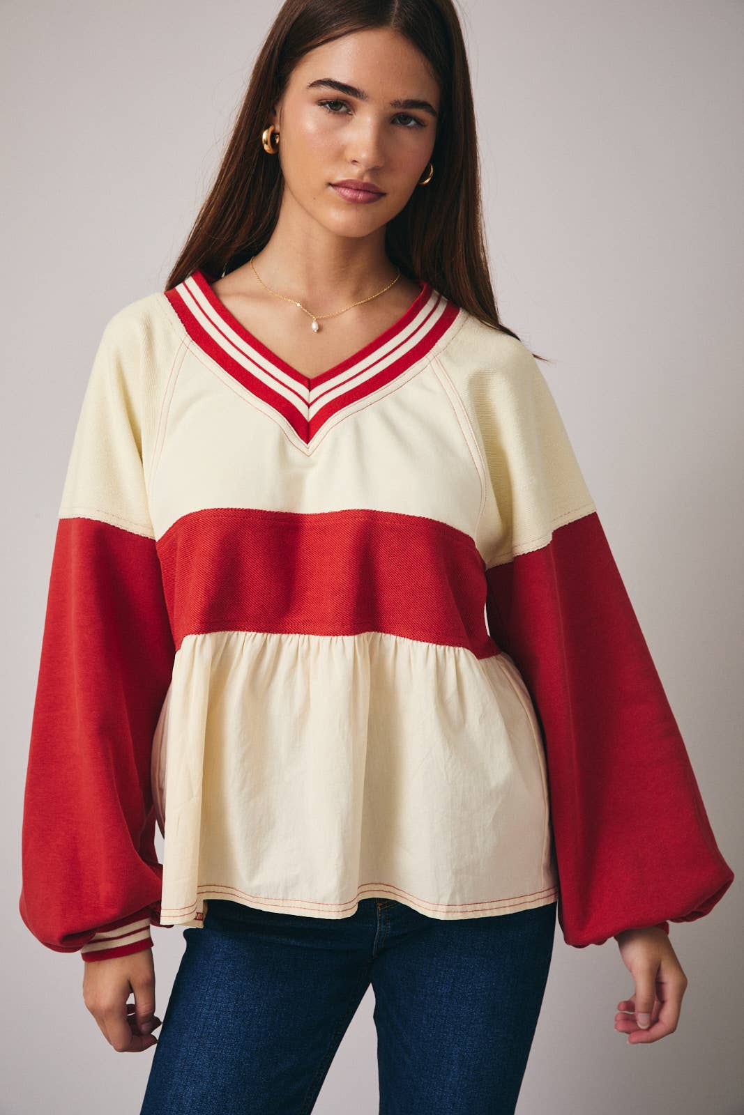 Sunday Edition Baby Doll Top