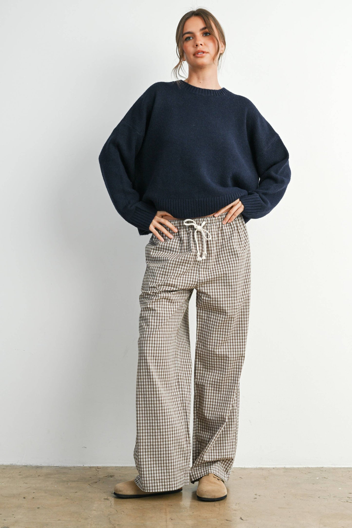 Butter Melon Tie-back Sweater