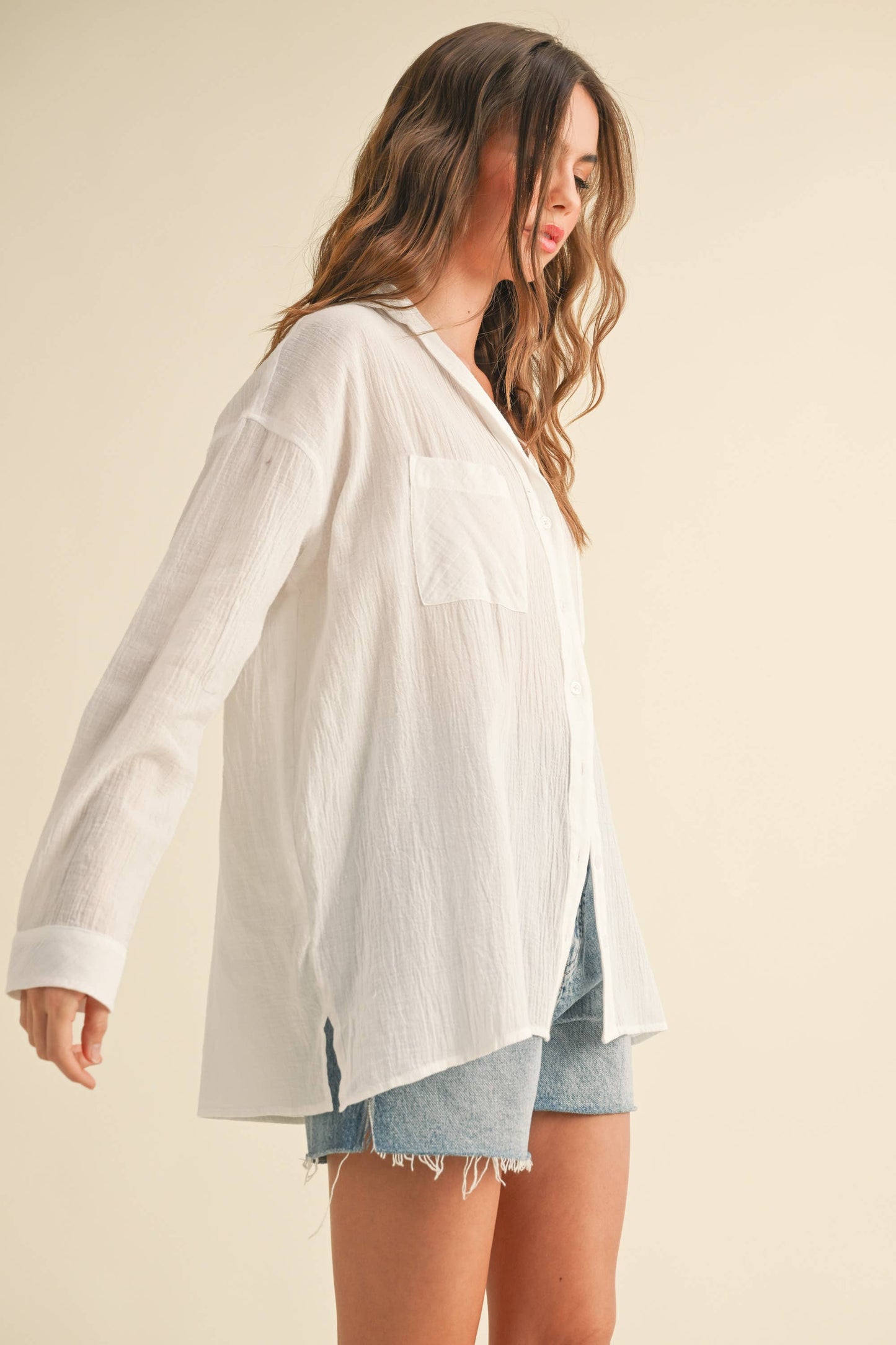 Miou Muse Cotton Button-down