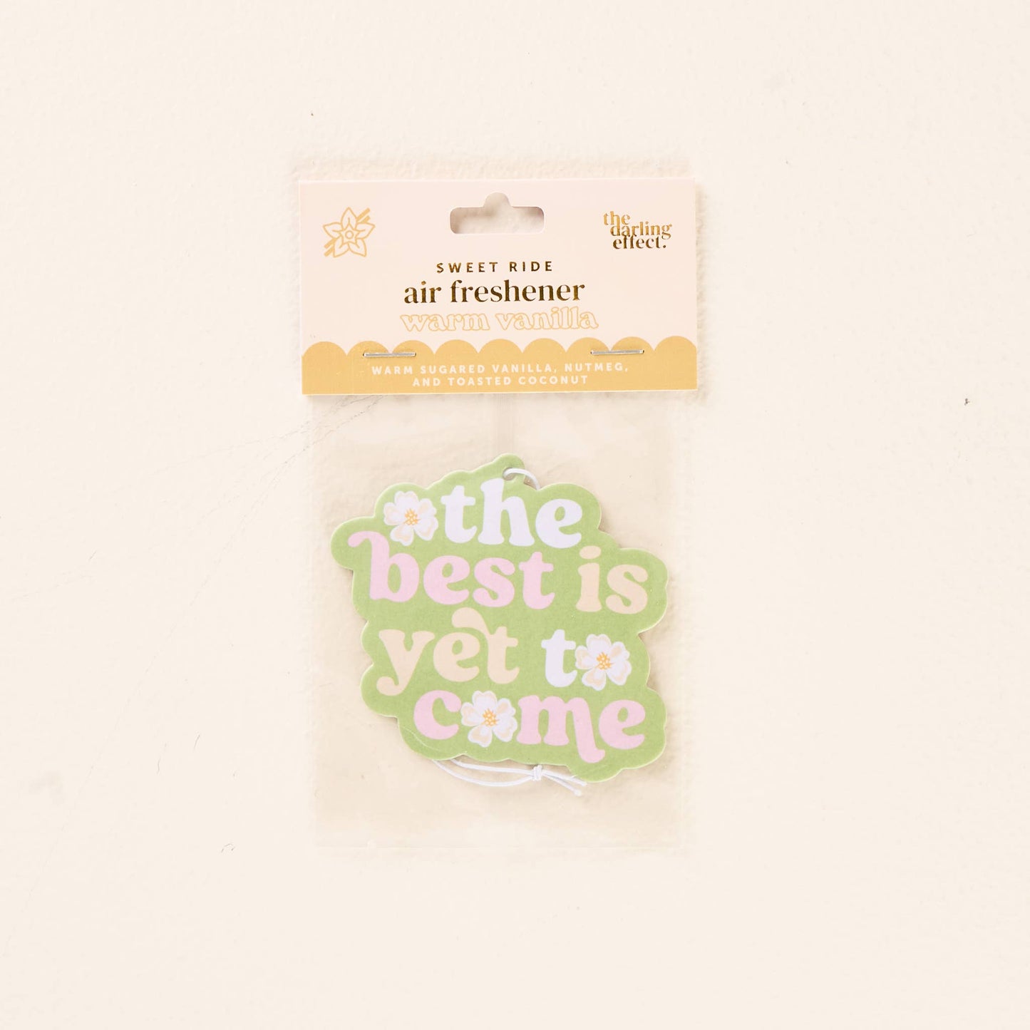 Sweet Ride Car Air Freshener - The Best is Yet to Come