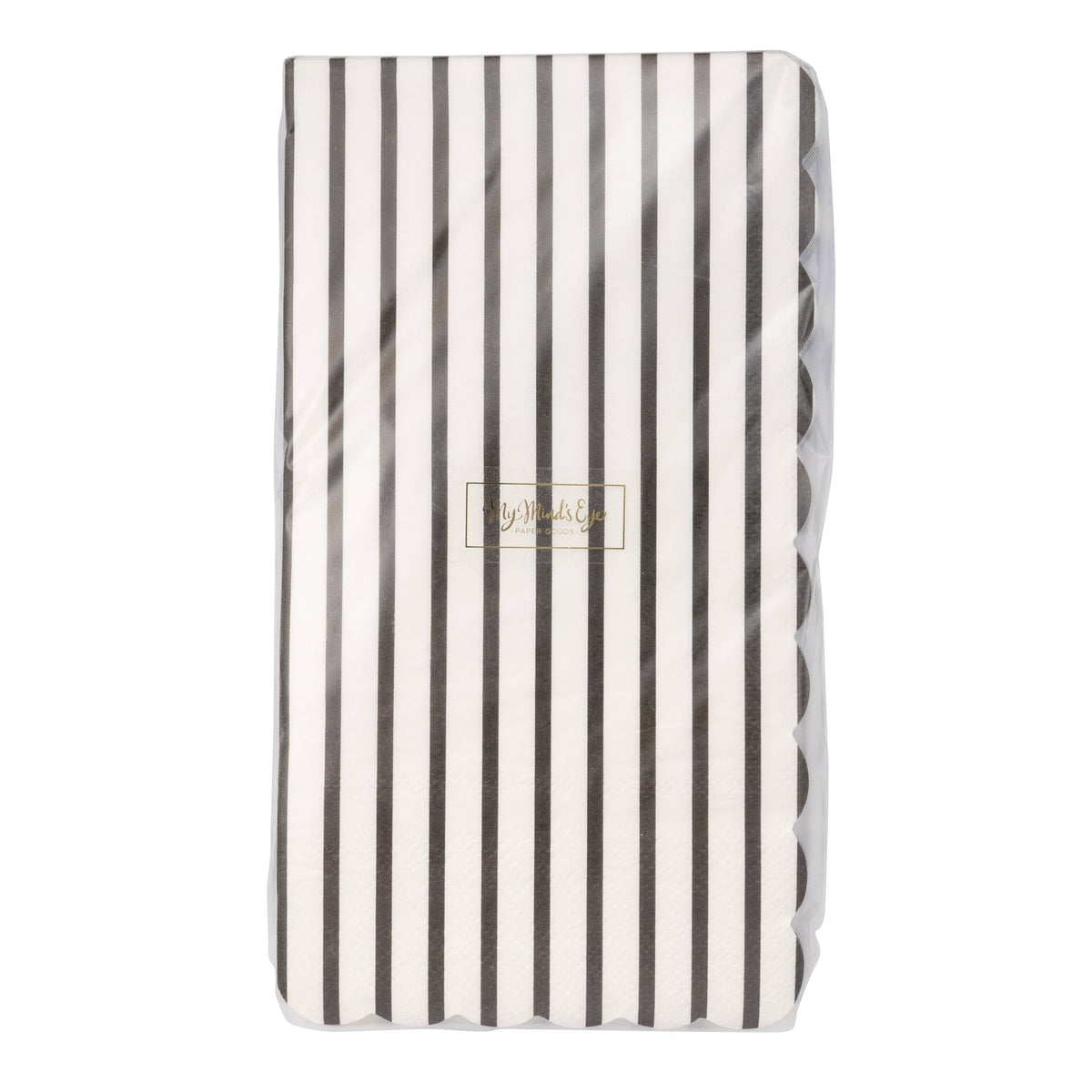 Thin Black Stripes Guest Napkin (24ct)