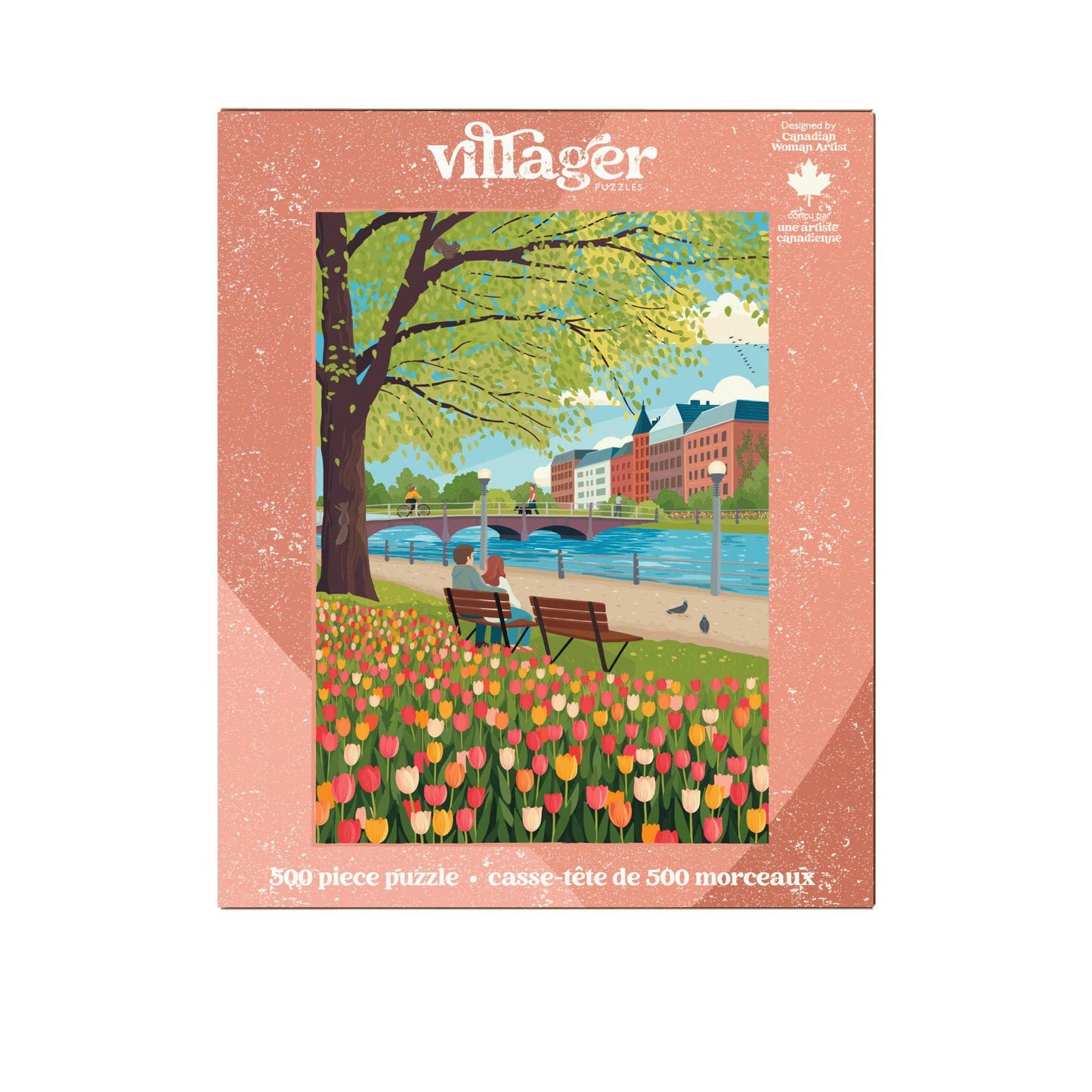 Villager Puzzle Tulip Season | 500-Piece Puzzle | Designed in Canada