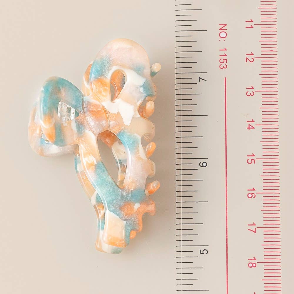 3 Piece Assorted Ribbon Bow Shape Hair Claw Set