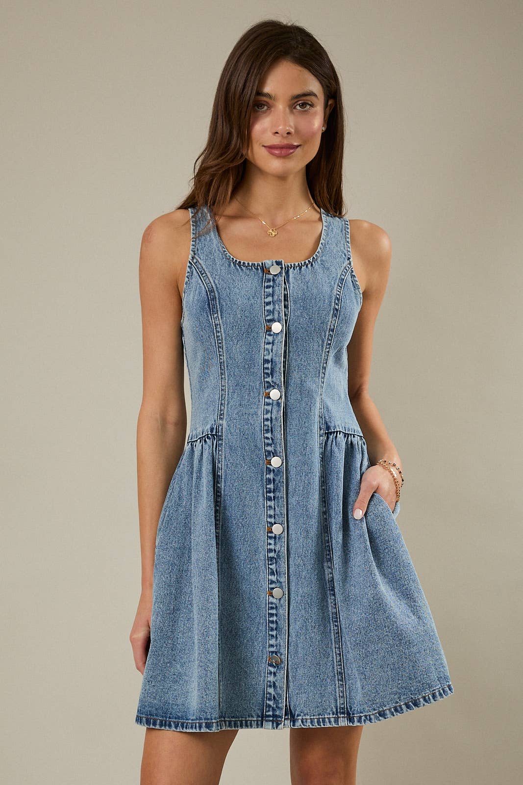 Sunday Edition Fit and Flare Mini Dress