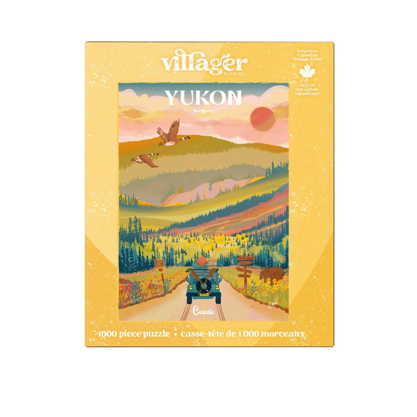 Villager Puzzle Yukon Road Trip | 1000-Piece Puzzle | Designed in Canada