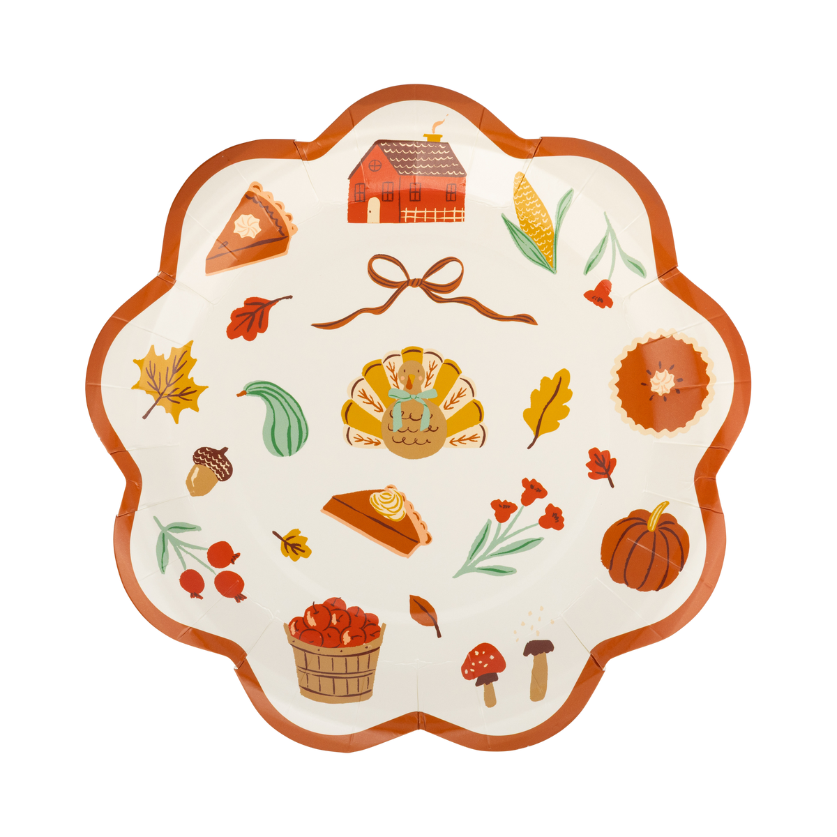 Harvest Icons Paper Plates