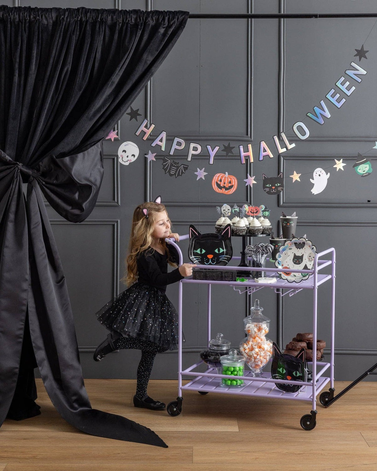 Happy Halloween Character Banner Set
