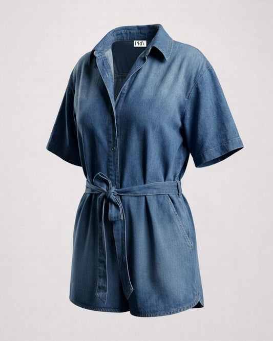 PRIV Callie Denim Romper