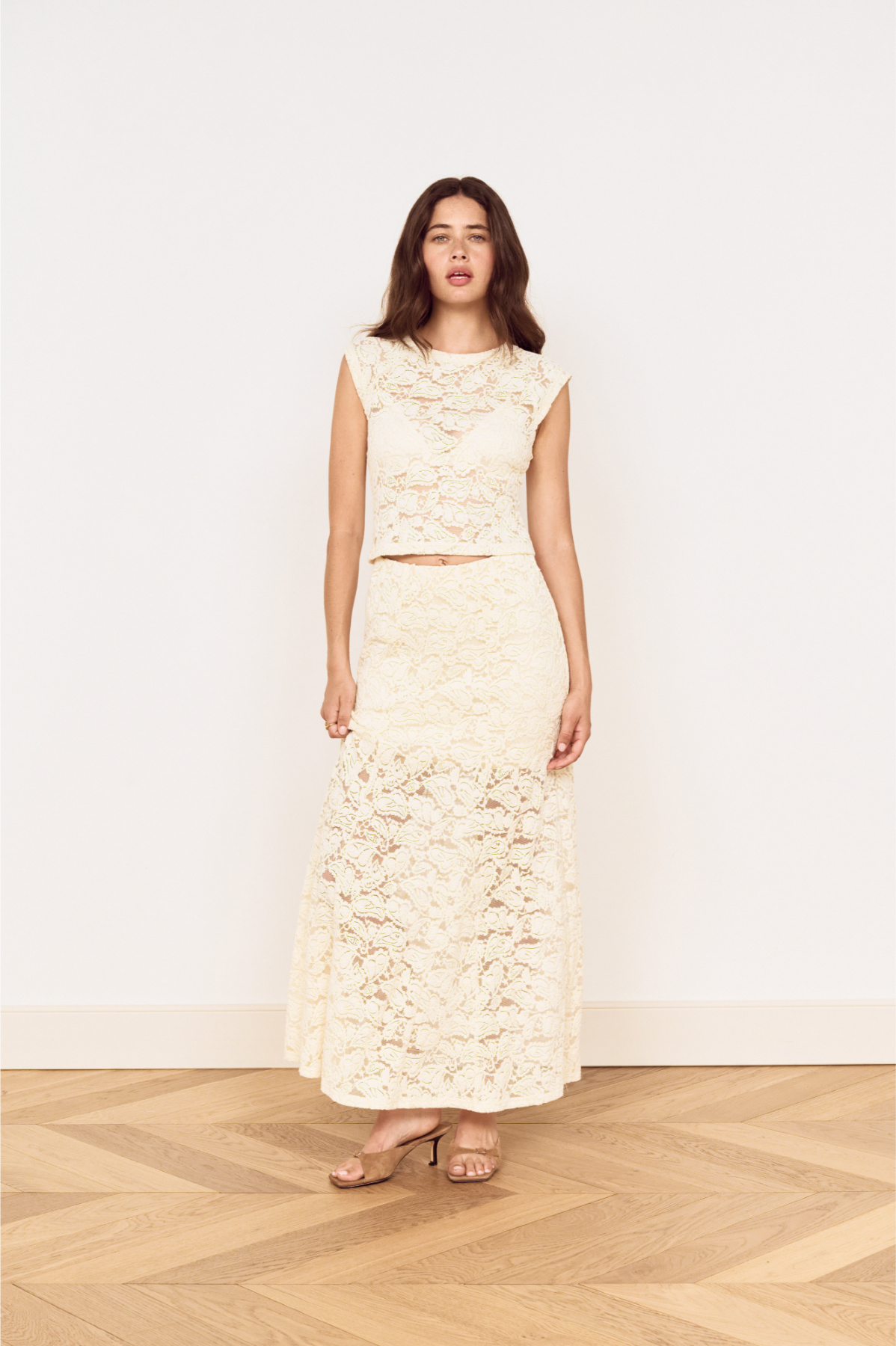 MINKPINK OPHELIA LACE MAXI SKIRT