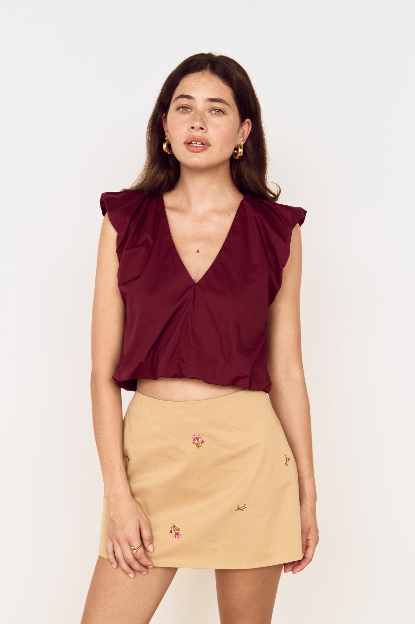 MINKPINK LOLA V-NECK TOP