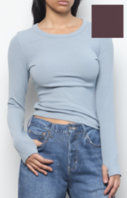 Kuwalla Plush Rib Long Sleeve Tee
