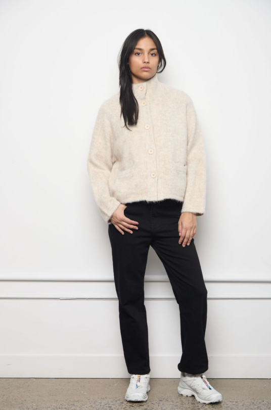 Kuwalla Funnel Alpaca Cardigan
