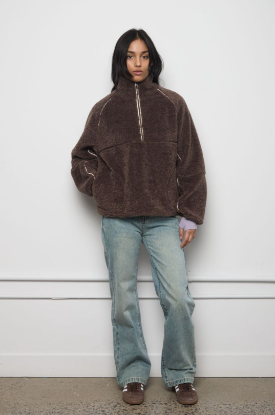 Kuwalla Leatherline Sherpa Halfzip