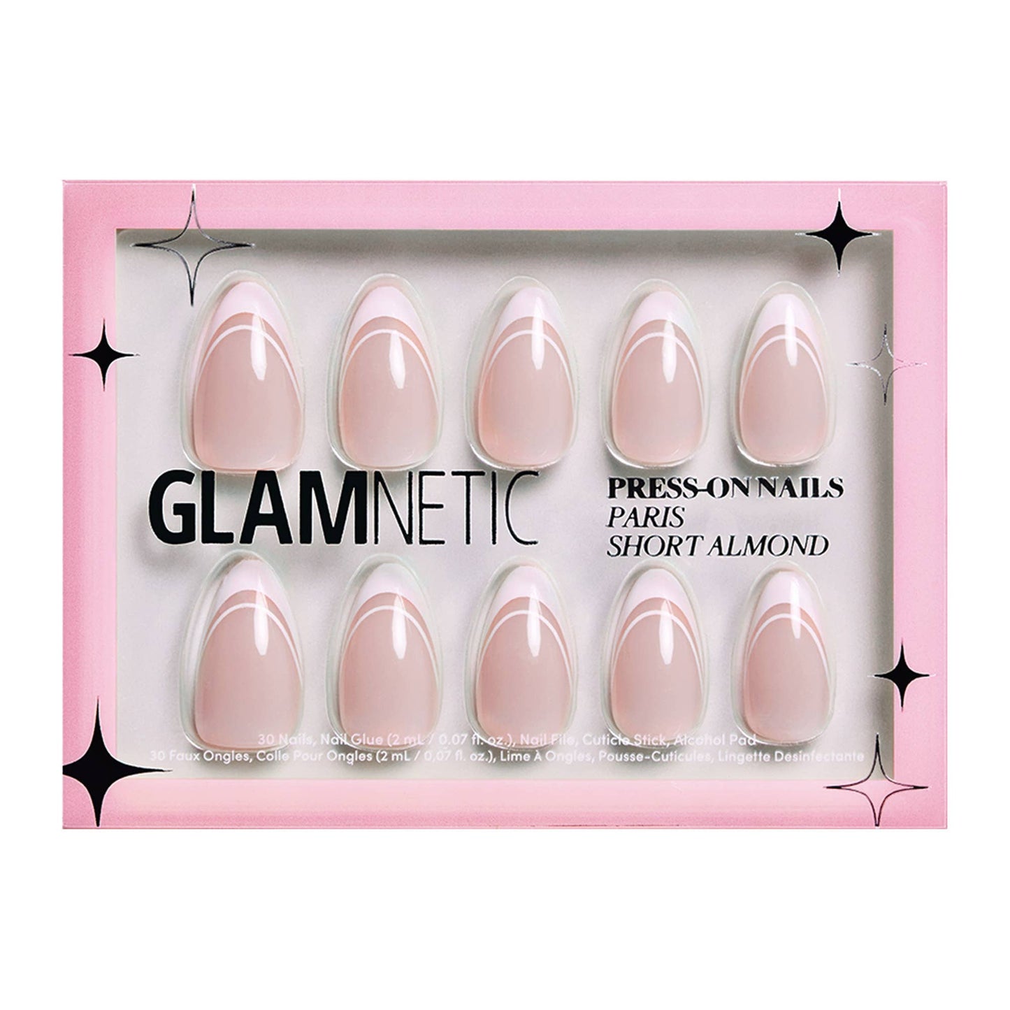 Paris Press-On Nails | Classic French Tip Short Almond