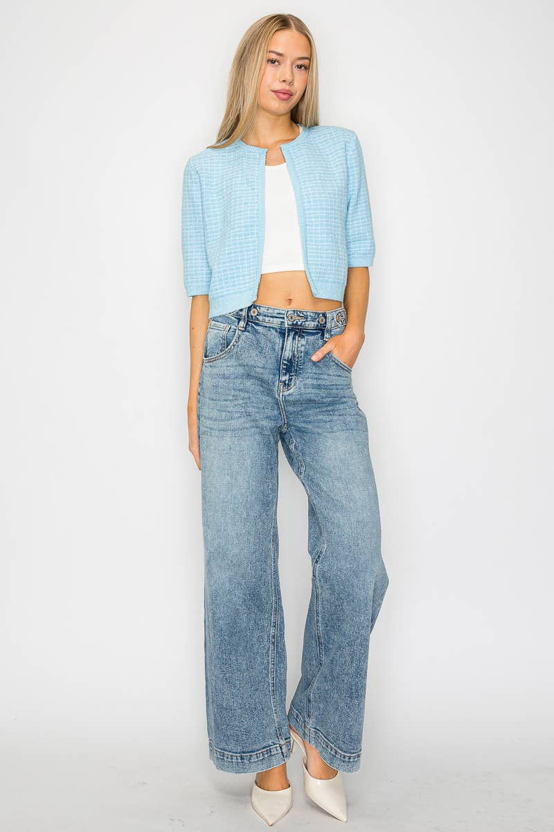 Artemis Vintage High Rise Baggy Jeans w/Adjustable Waist