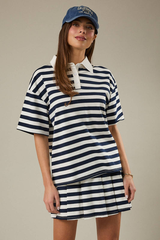 Sunday Edition Striped Polo