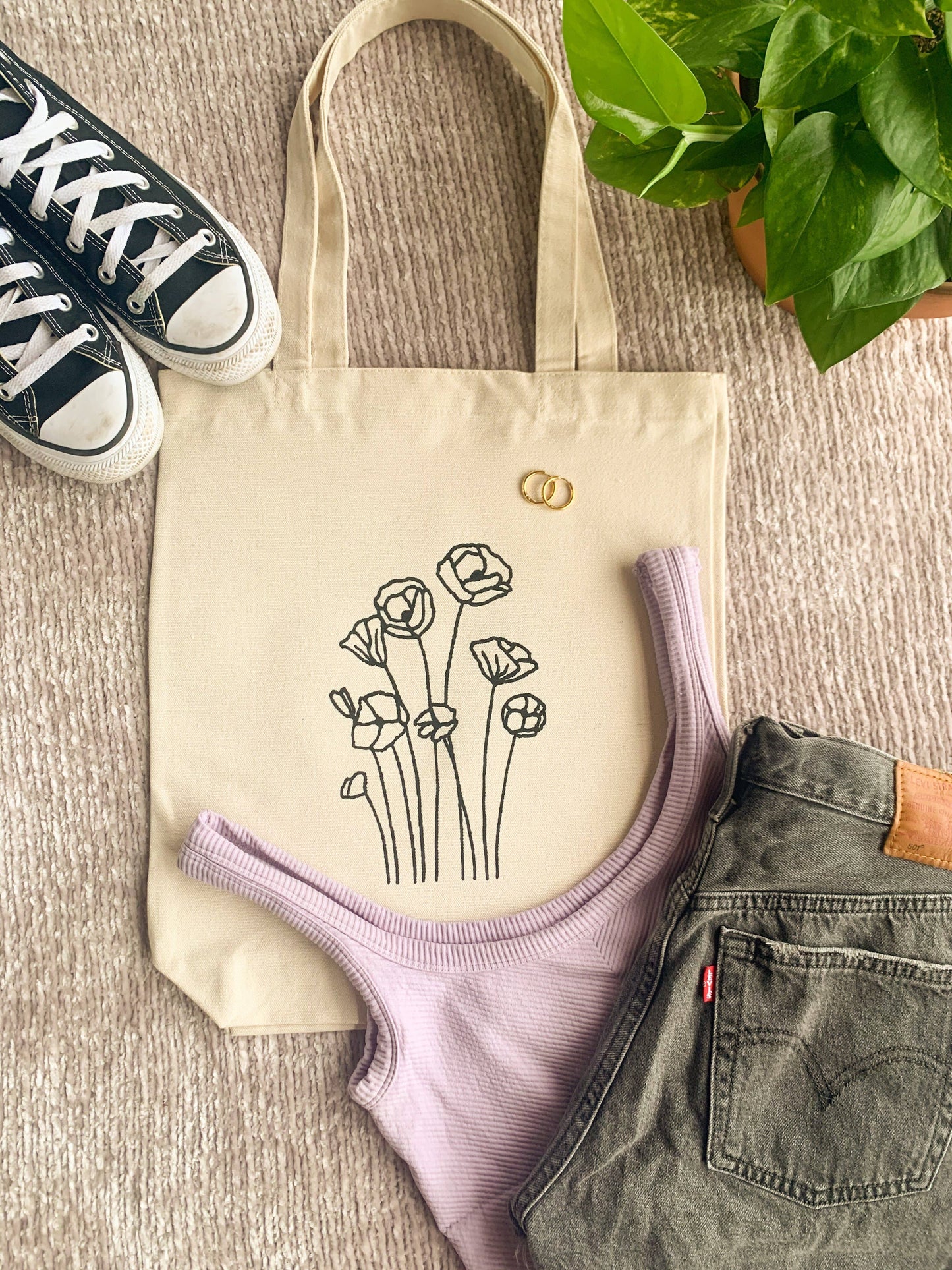 Poppy Tote Bag