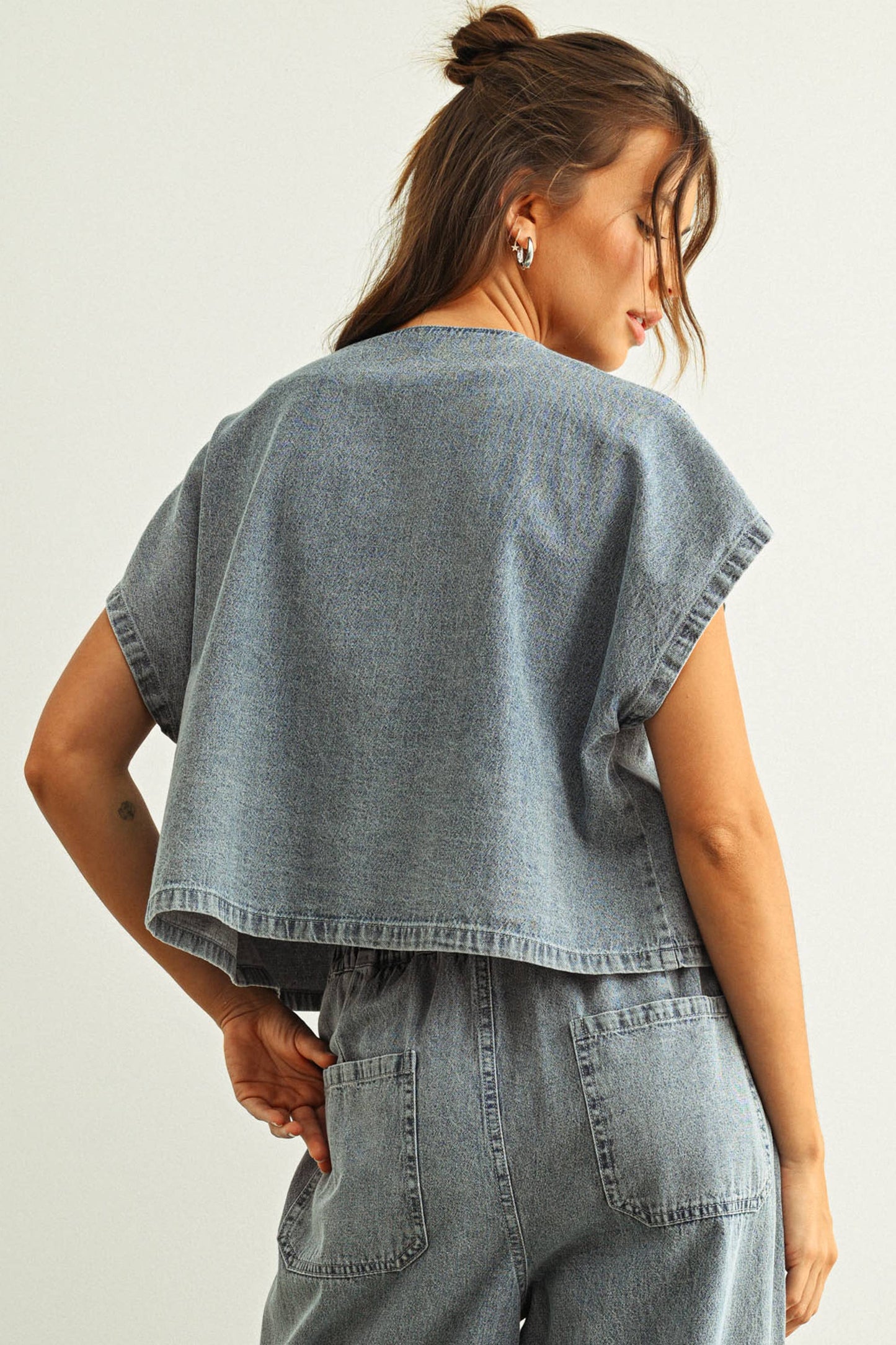 Miou Muse Front Tied Blouse