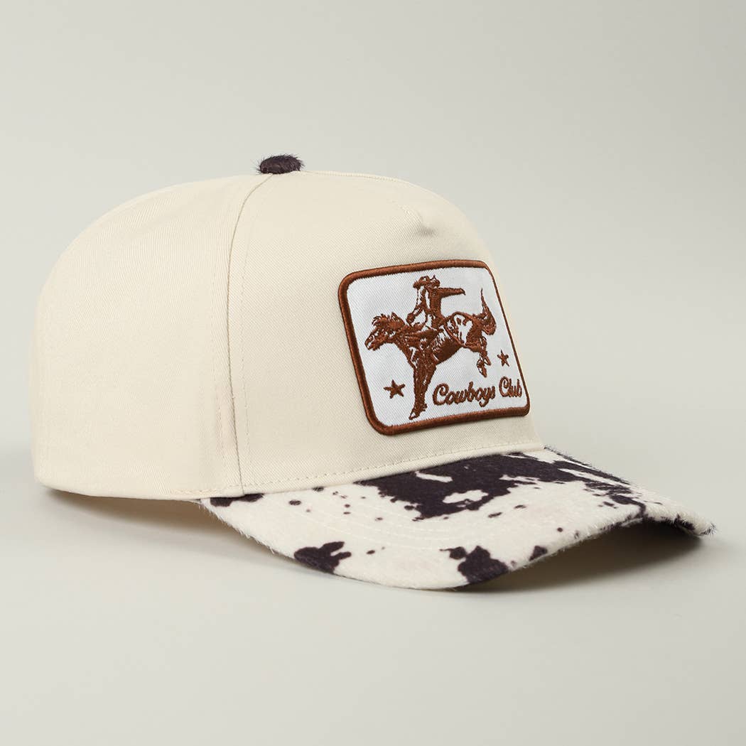 Cowboy Club Animal Print Trucker Hat
