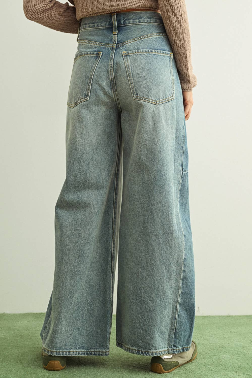 Miou Muse Mixed Denim Pant