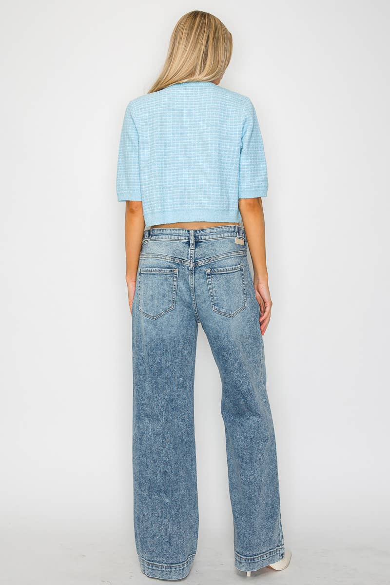 Artemis Vintage High Rise Baggy Jeans w/Adjustable Waist