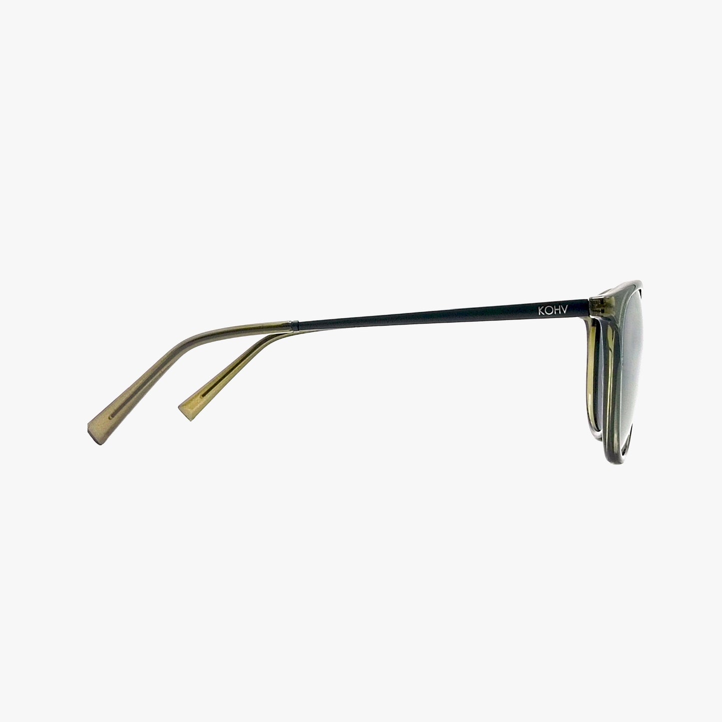 HALE OLIVE Polarized Round Sunglasses