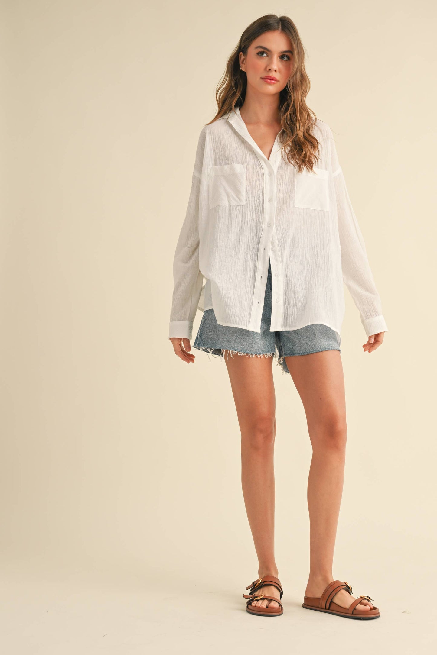 Miou Muse Cotton Button-down