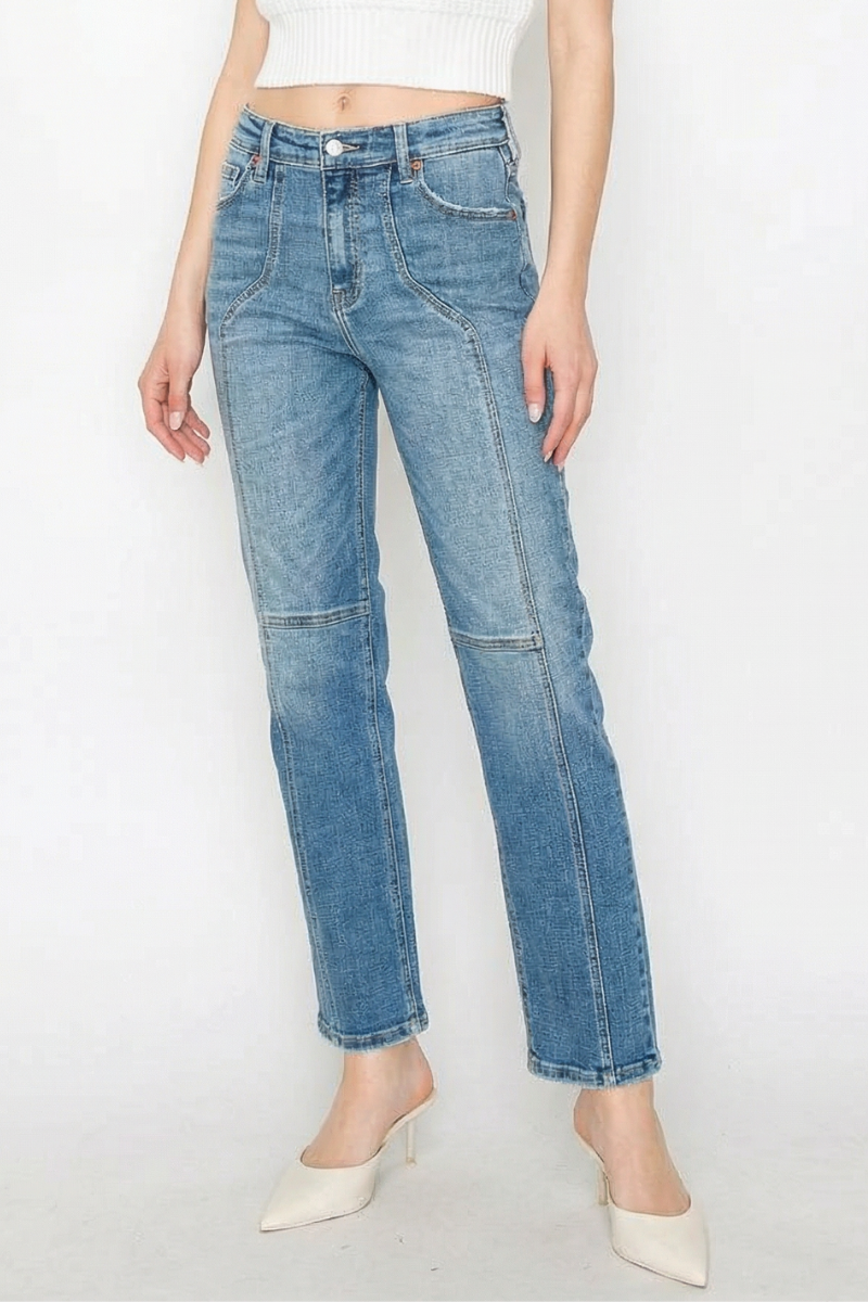 Artemis Vintage High Rise Straight Leg Jeans