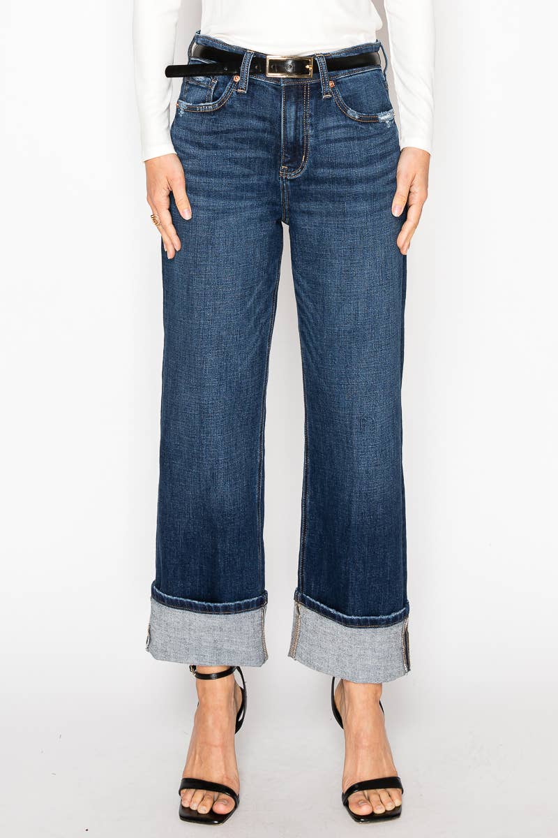 HIGH RISE RELAXED STRAIGHT LEG JEANS