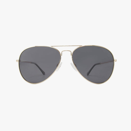 RYDER SMOKE Polarized Aviator Metal Sunglasses
