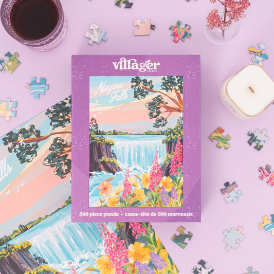 Villager Puzzle Niagara Falls | 500-Piece Puzzle | Designed in Canada