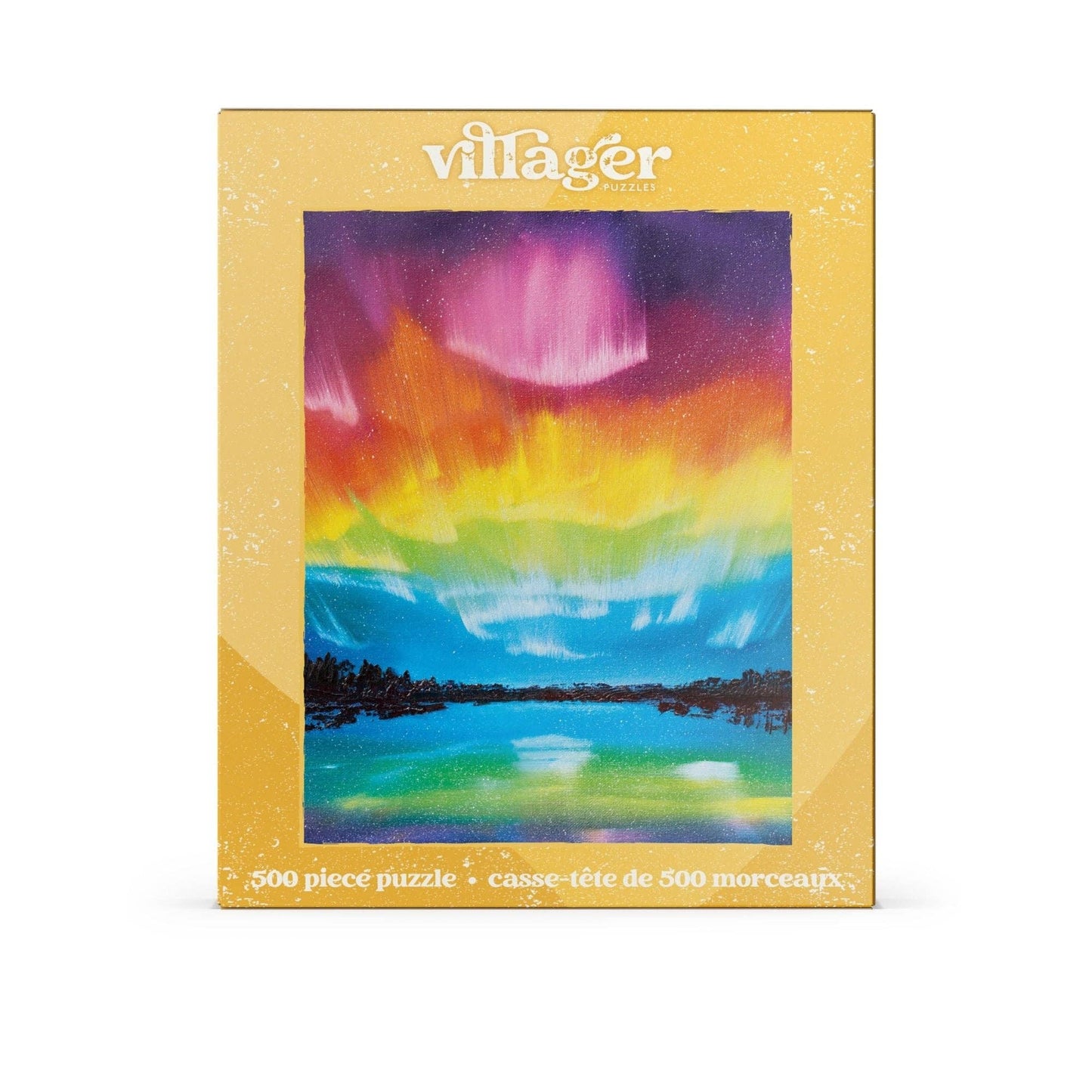 Rainbow Northern Lights | 500-Piece Puzzle | Canadian Artist