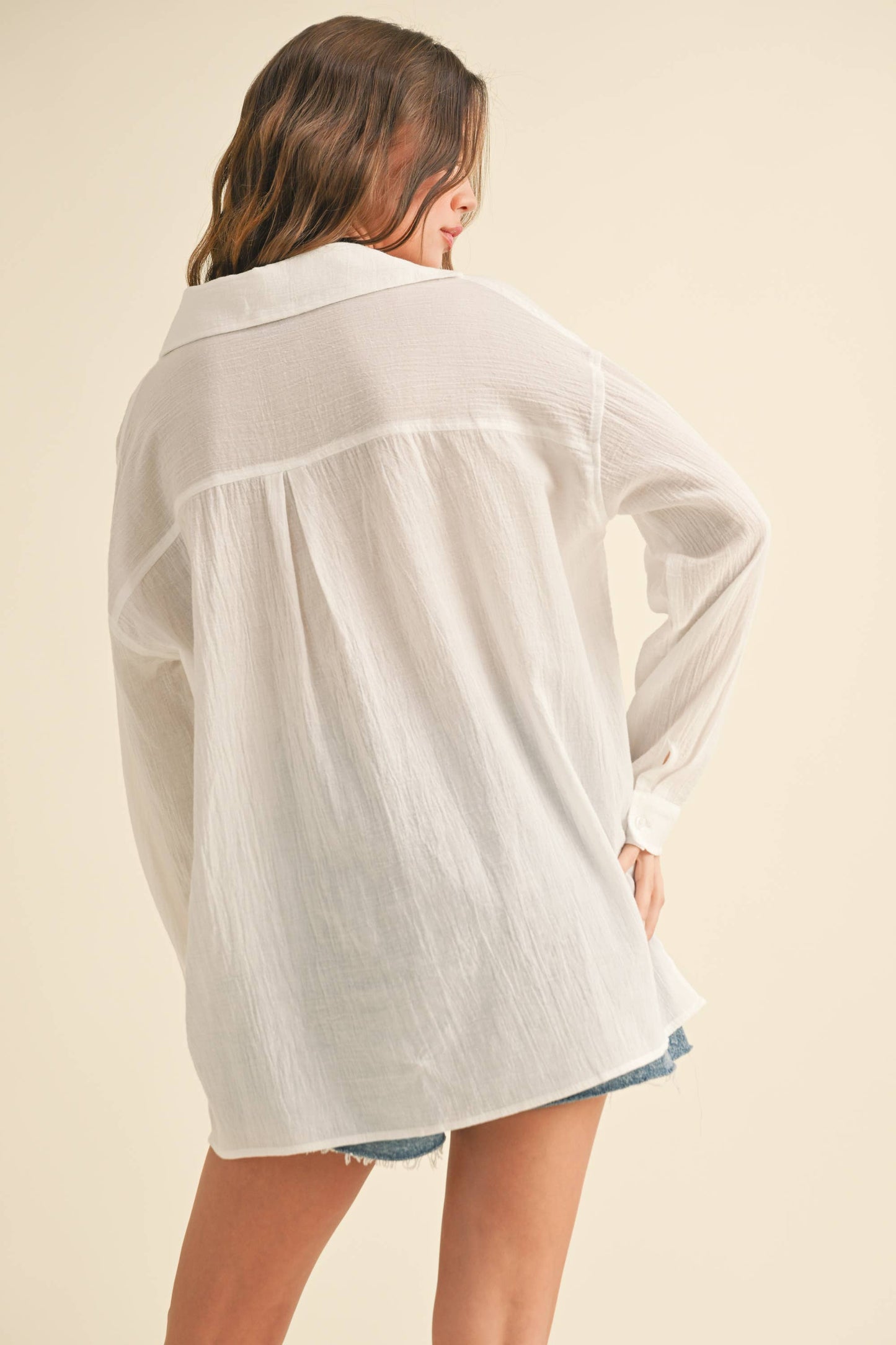 Miou Muse Cotton Button-down