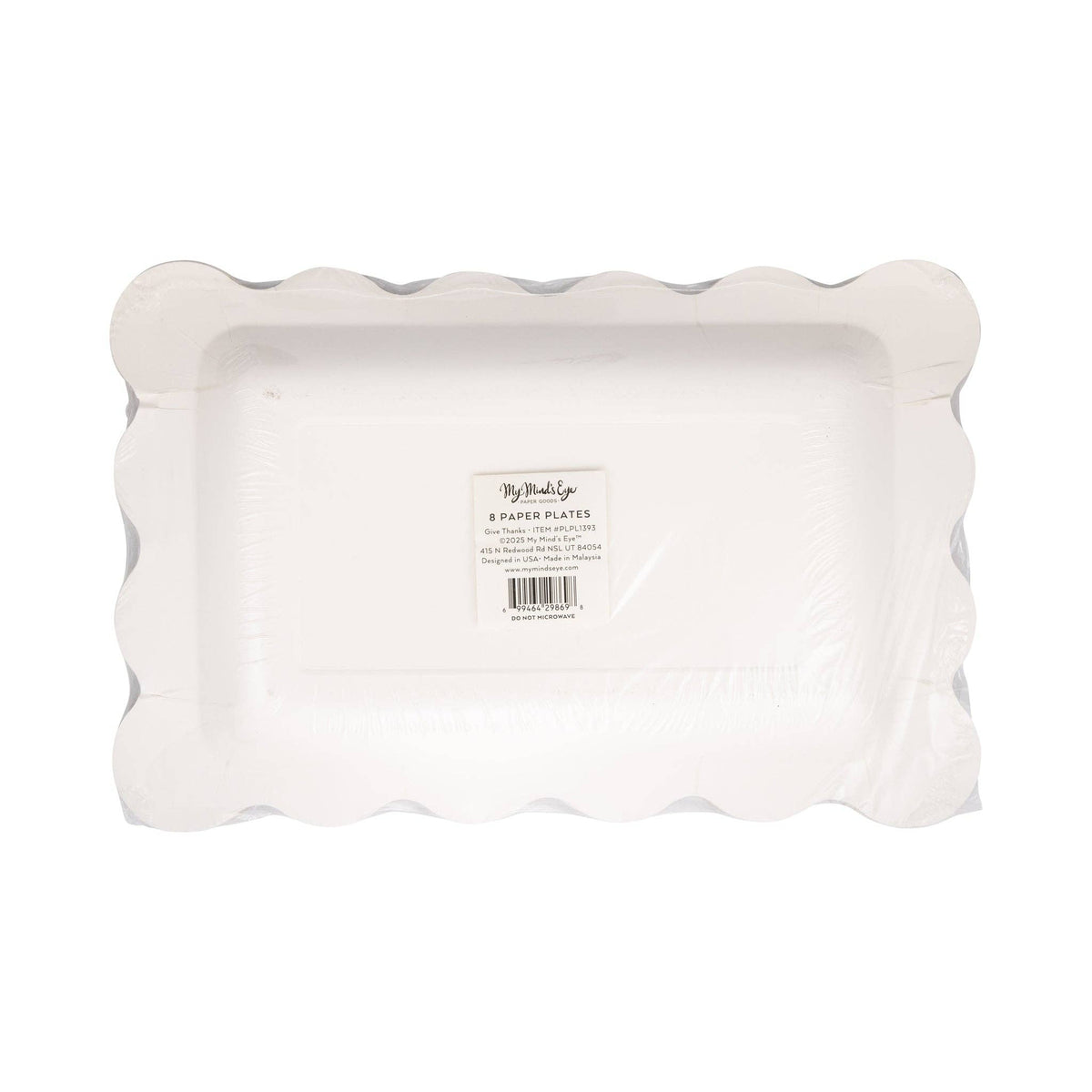 Give Thanks & Plaid Plate
