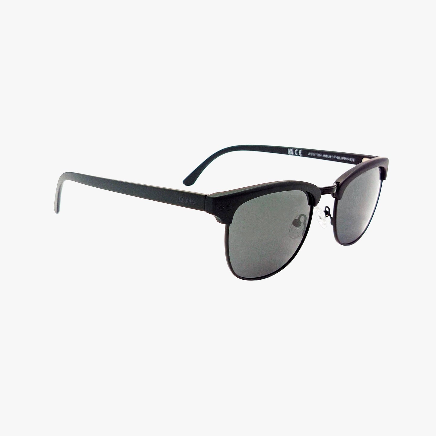 WESTON MIDNIGHT Polarized Semi-Rimless Fashion Sunglasses