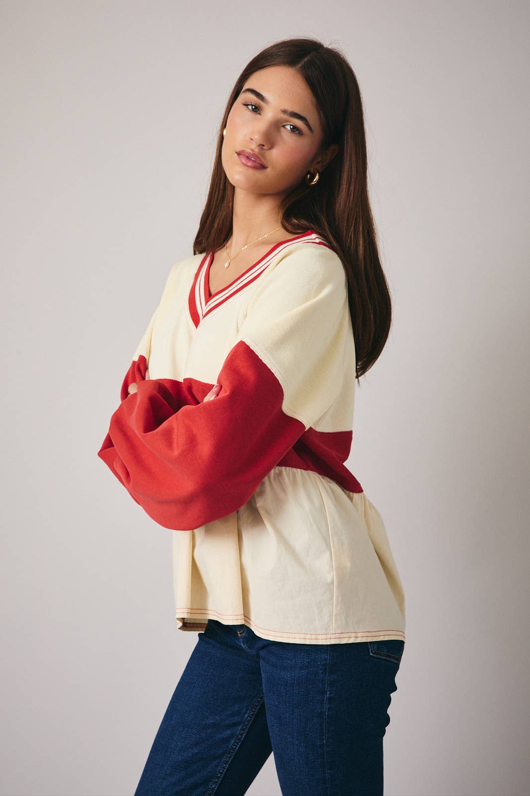 Sunday Edition Baby Doll Top