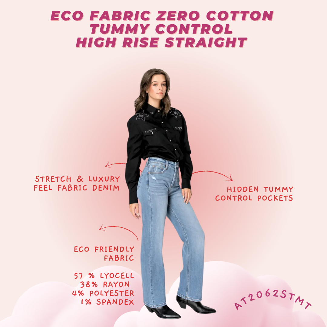 HIGH RISE STRAIGHT JEANS