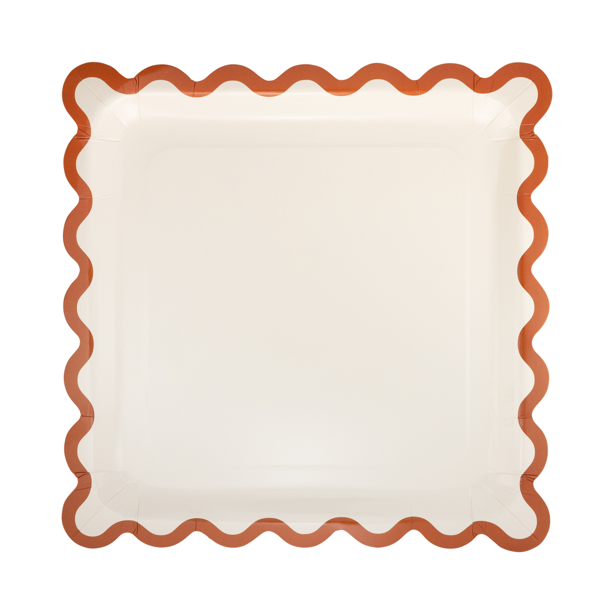 Rust Ric Rac Paper Plates