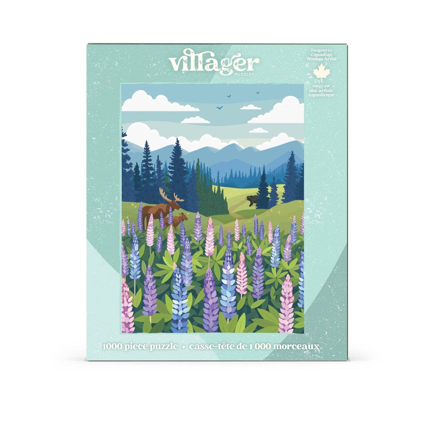 Villager Puzzle Lupines Meadow | 1000-Piece Puzzle | Designed in Canada