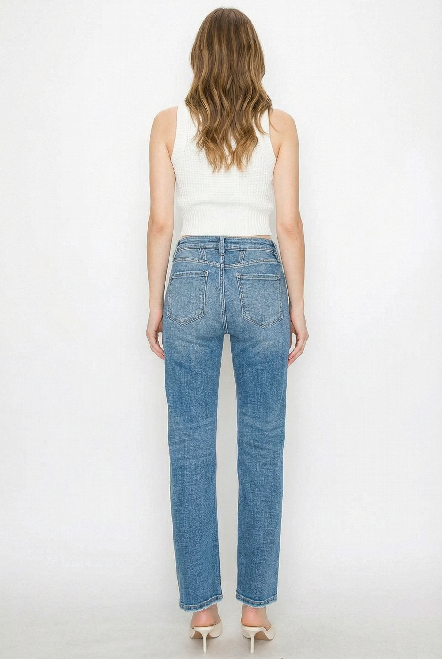 Artemis Vintage High Rise Straight Leg Jeans