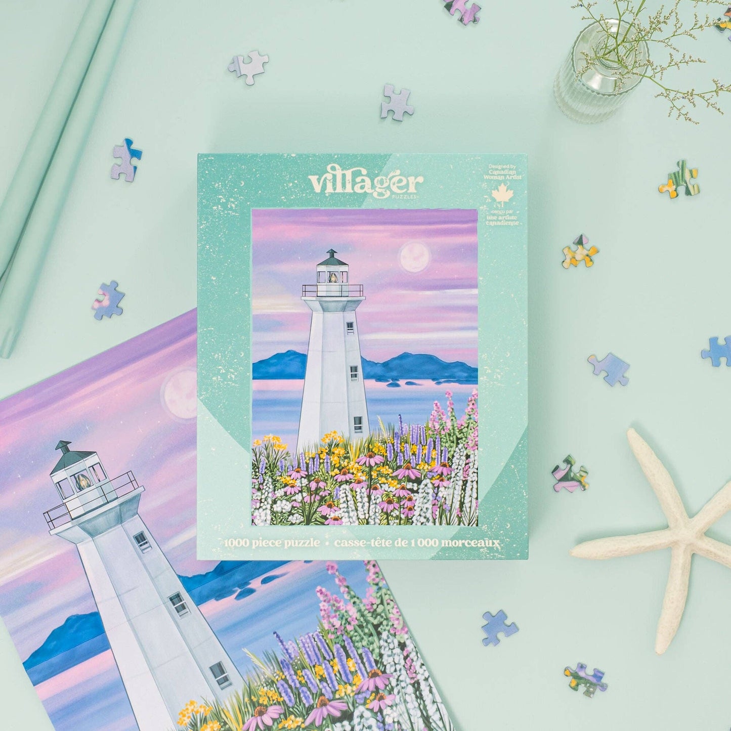 Villager Puzzle Harbour Lighthouse | 1000-Piece Puzzle | Designed in Canada