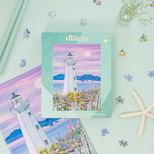 Villager Puzzle Harbour Lighthouse | 1000-Piece Puzzle | Designed in Canada