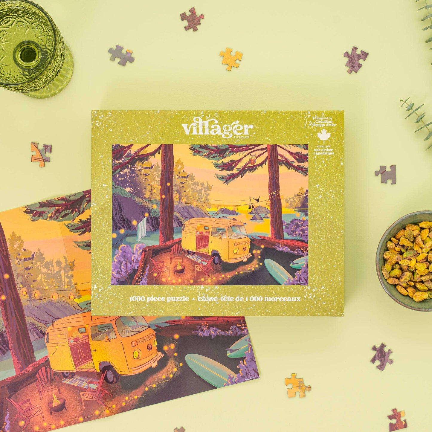 Villager Puzzle Twilight Campsite | 1000-Piece Puzzle | Designed in Canada