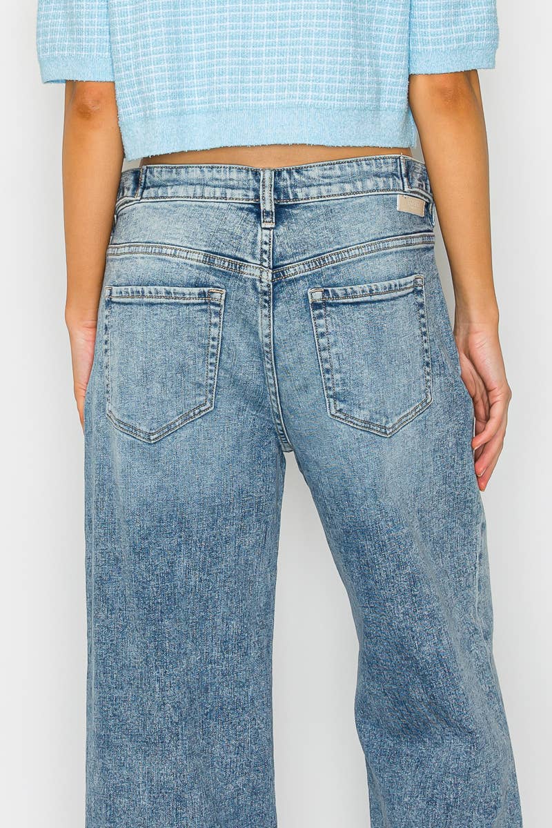 Artemis Vintage High Rise Baggy Jeans w/Adjustable Waist
