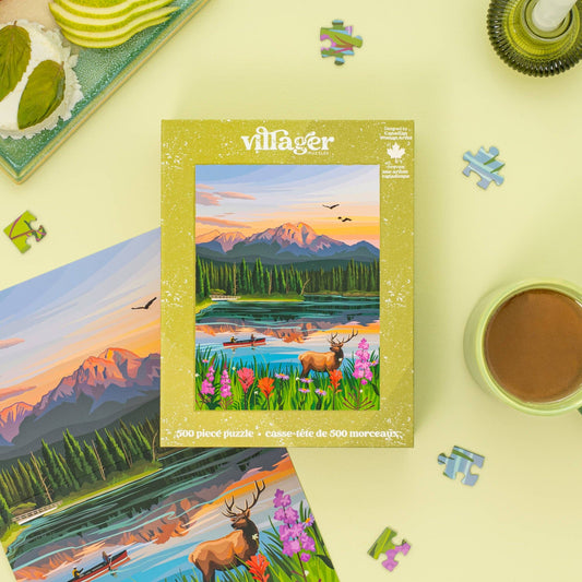 Villager Puzzle Jasper Flowers | 500-Piece Puzzle | Designed in Canada