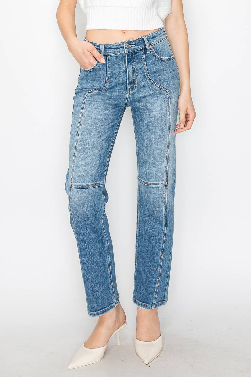 Artemis Vintage High Rise Straight Leg Jeans