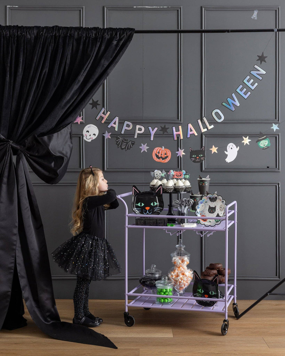 Happy Halloween Character Banner Set
